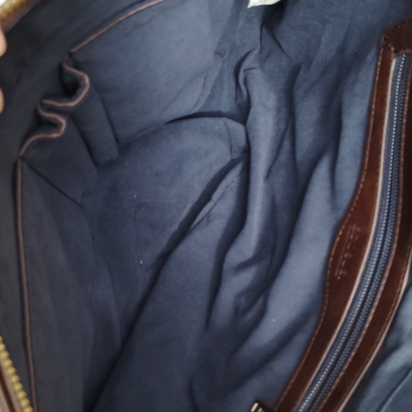 Elegant Dark Brown Leather Men's Briefcase 💼 (Unisex) - Picture 6 of 7